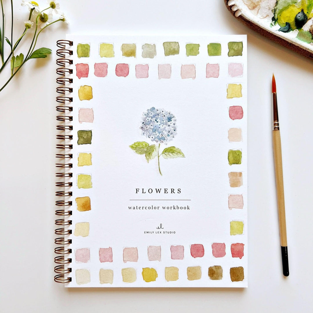 Emily Lex Watercolor Workbook - Flowers