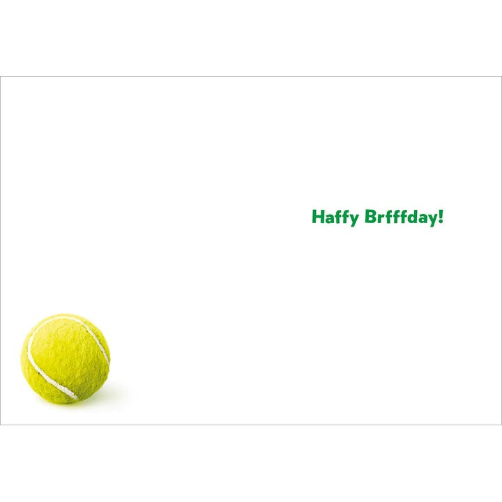 Avanti Press Dog (Golden) with Tennis Balls Birthday Card