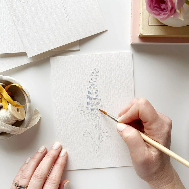 Emily Lex Watercolor Notecard Set - Garden Flowers