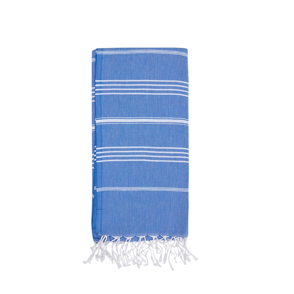 Kikoya TTurkish Beach Towels Hammam Peshtemal Fouta Light Weight Pool - Skyblue