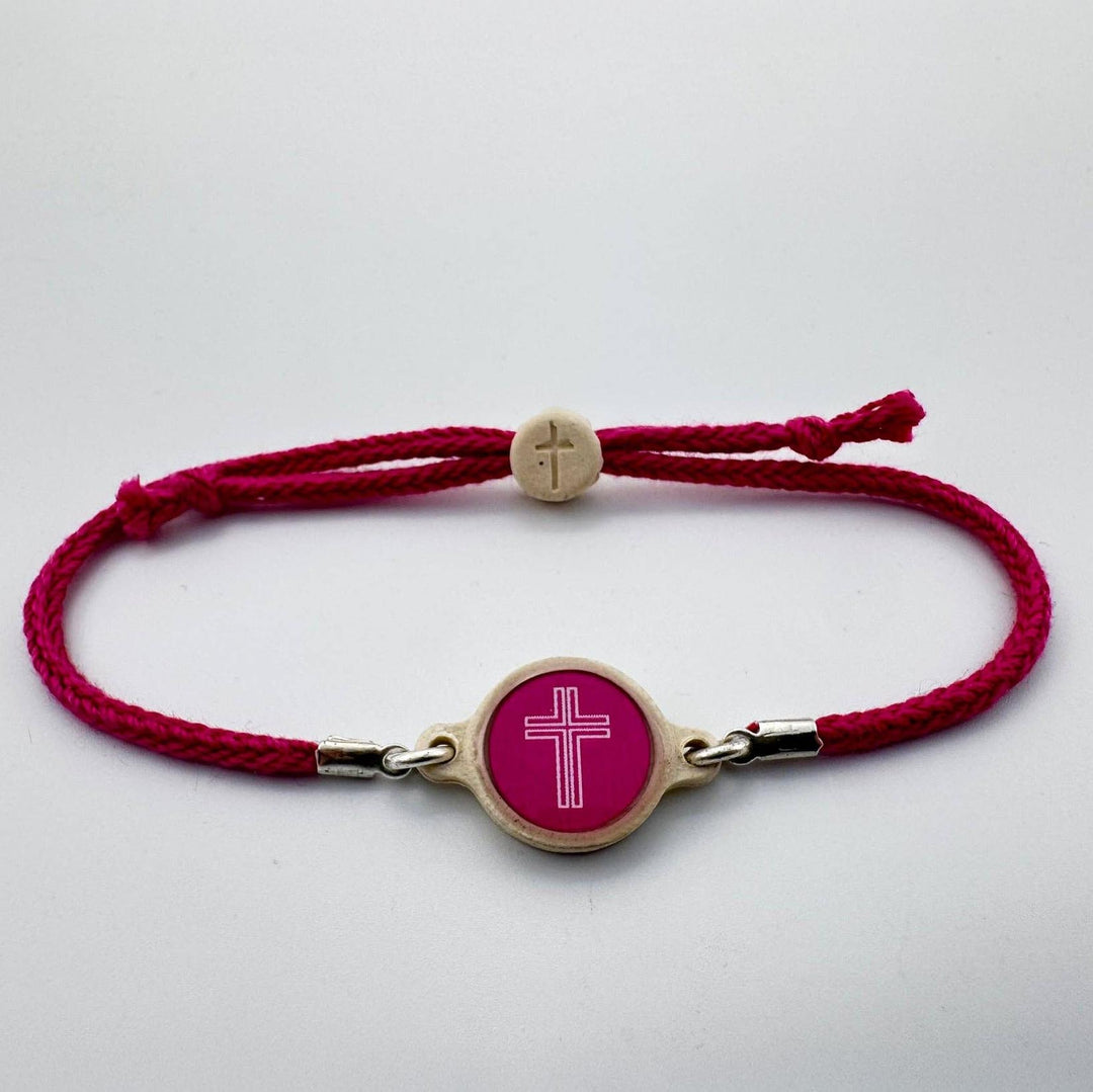 Versible® Tap To Pray™ Bracelet - Dragonfruit + Cross