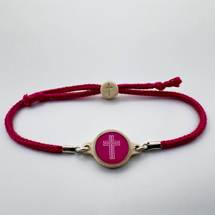 Versible® Tap To Pray™ Bracelet - Dragonfruit + Cross