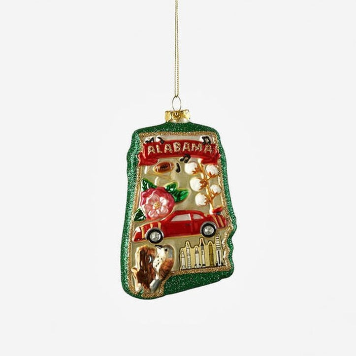 One Hundred 80 Degrees Glass Alabama Ornament 5"