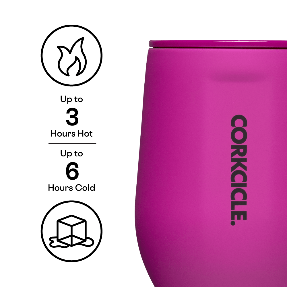 Corkcicle 12oz Stemless - Berry Punch