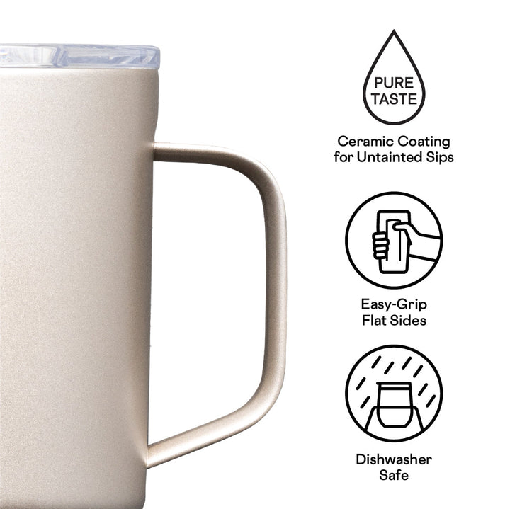 Corkcicle 16oz Coffee Mug - Latte with Oat Milk