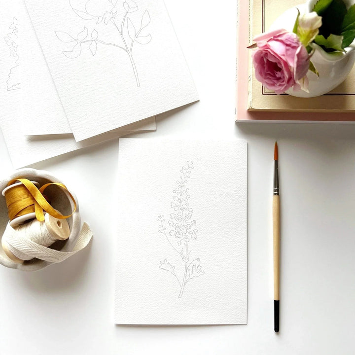 Emily Lex Watercolor Notecard Set - Garden Flowers