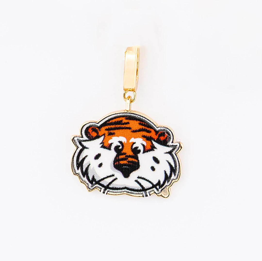 Mary Square Sophie Charm - Auburn Aubie the Tiger