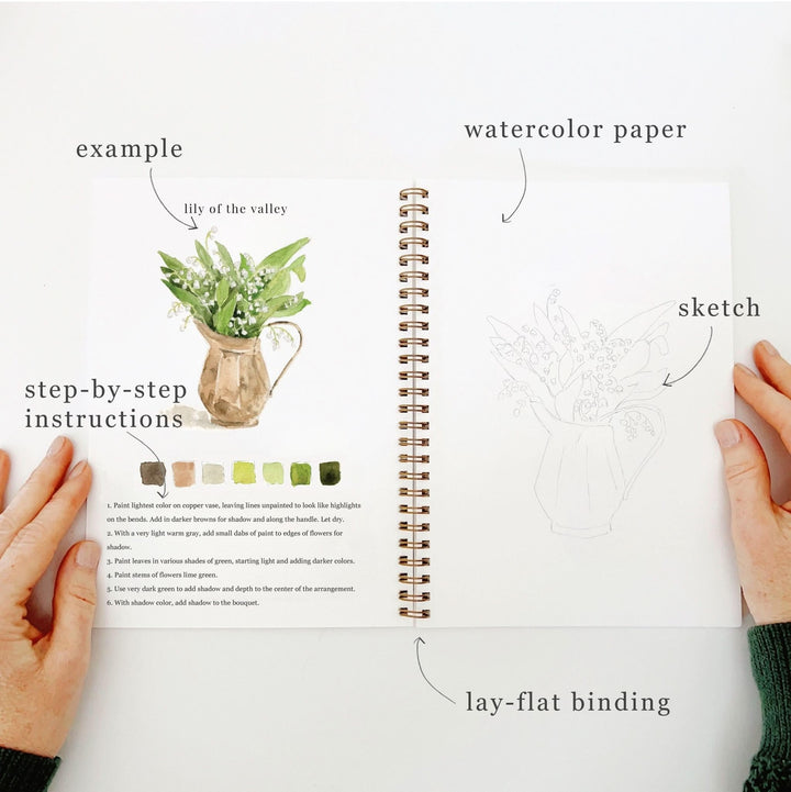 Emily Lex Watercolor Workbook - Bouquets
