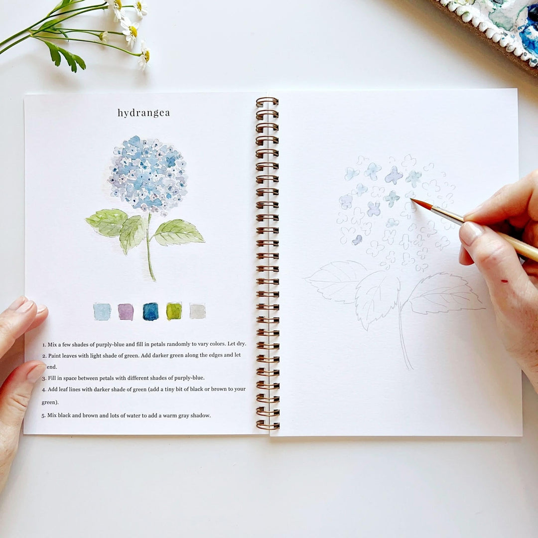 Emily Lex Watercolor Workbook - Flowers