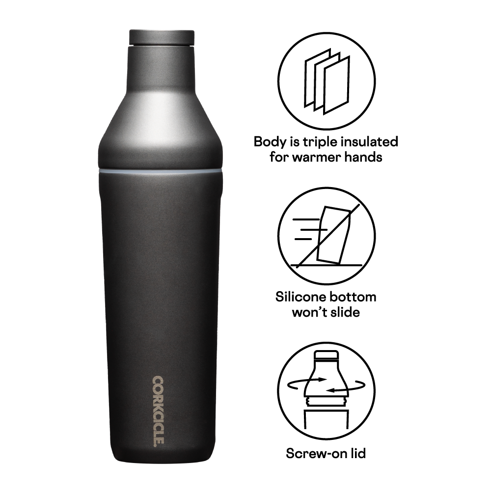 Corkcicle 17oz Cocktail Shaker - Ceramic Slate