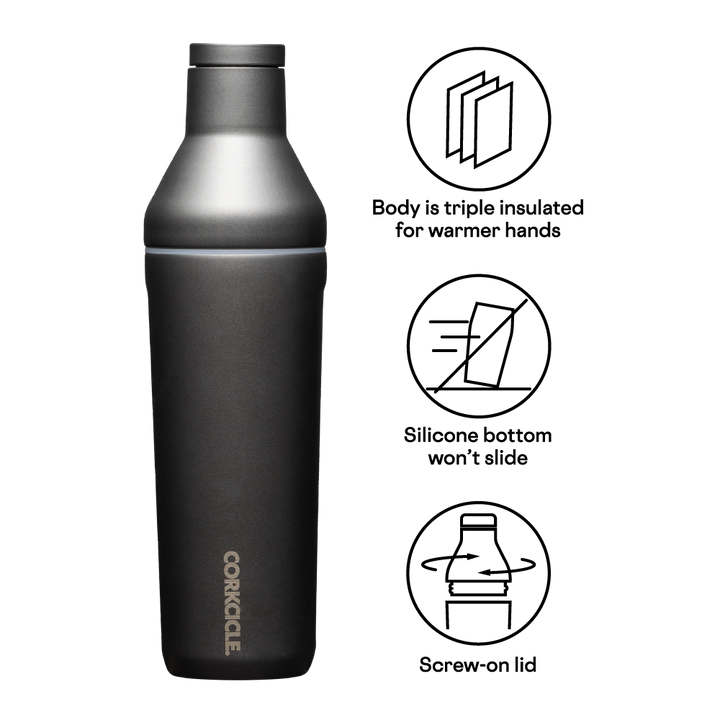 Corkcicle 17oz Cocktail Shaker - Ceramic Slate