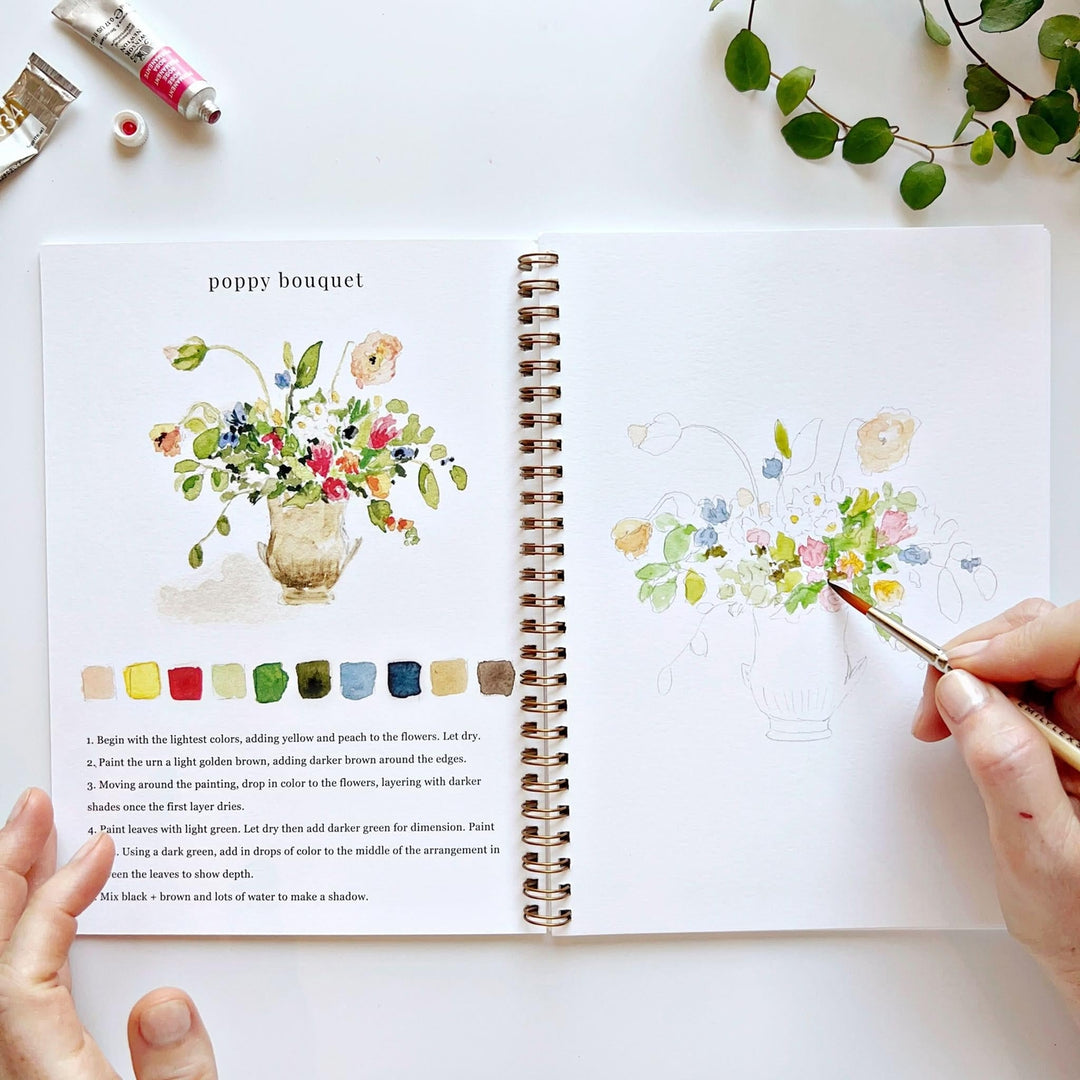 Emily Lex Watercolor Workbook - Bouquets