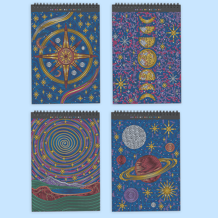 Lifelines FlowArt® - Dot-By-Letter Metallic Ink - Into the Galaxy