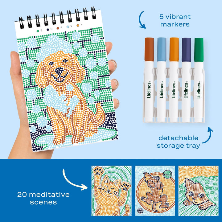 Lifelines FlowArt® Mini - Dot-By-Letter - Furry Friends