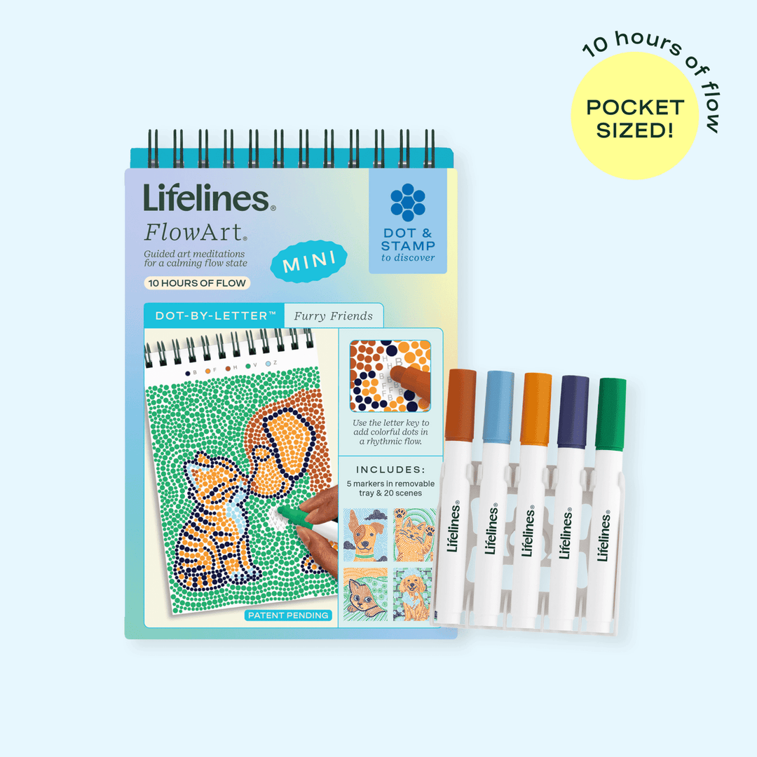 Lifelines FlowArt® Mini - Dot-By-Letter - Furry Friends