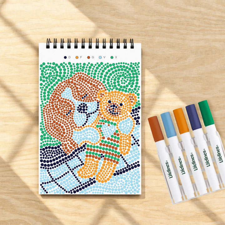 Lifelines FlowArt® Mini - Dot-By-Letter - Furry Friends