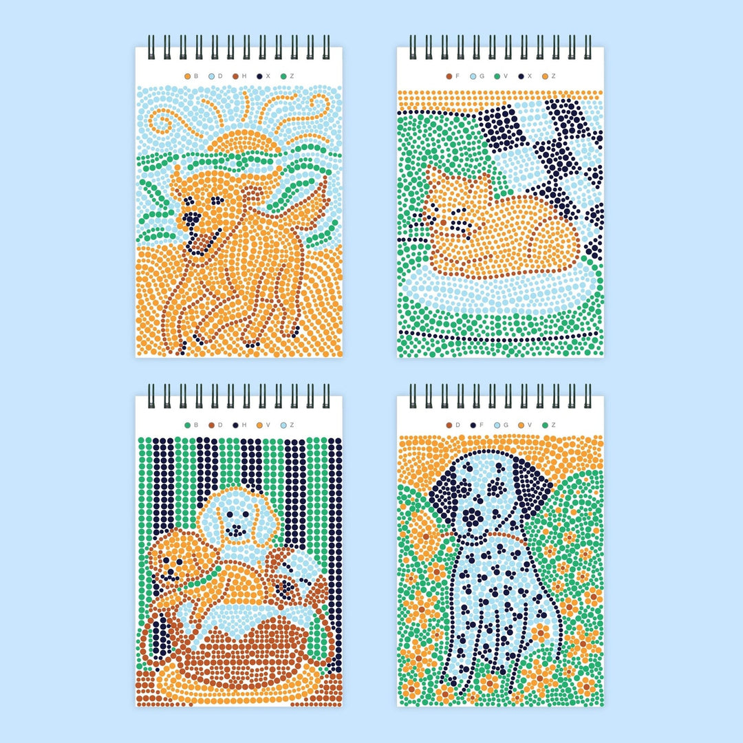 Lifelines FlowArt® Mini - Dot-By-Letter - Furry Friends