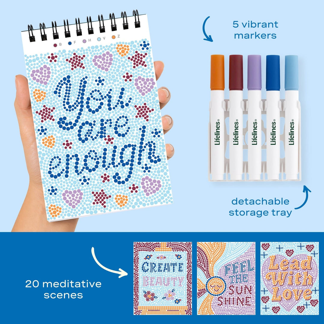 Lifelines FlowArt® Mini - Dot-By-Letter - Pocket Positivity