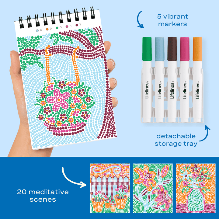 Lifelines FlowArt® Mini - Dot-By-Letter - Pretty Petals