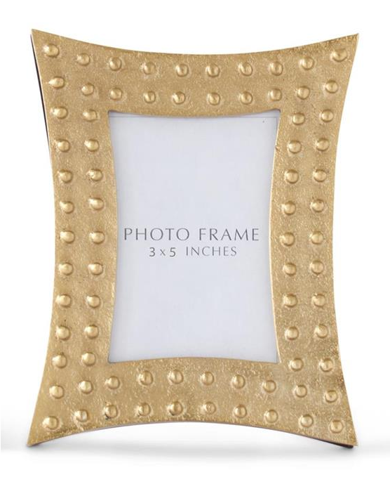 K & K Interiors Gold Metal Embossed - 3" x 5"