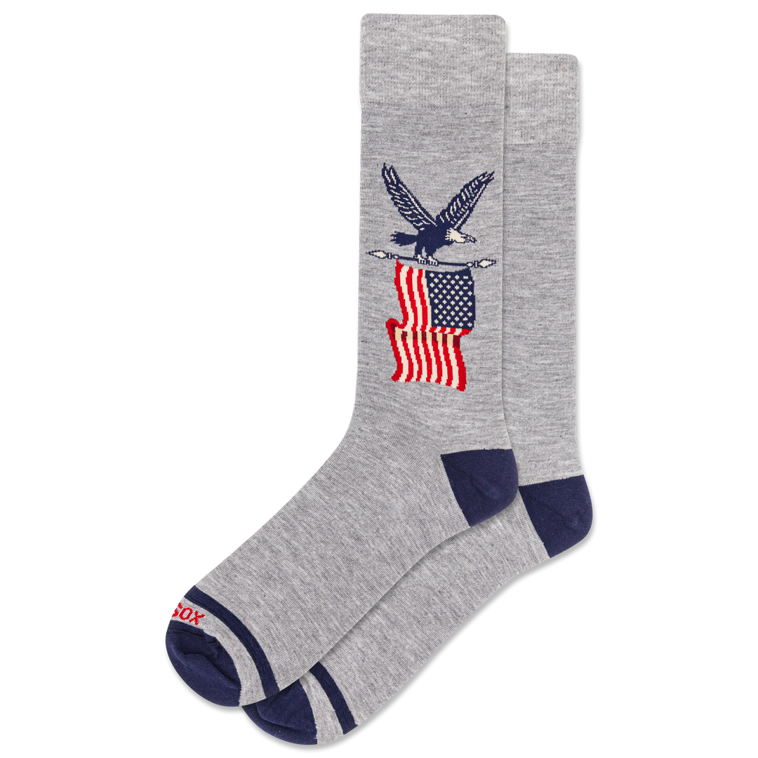 HOTSOX Men's Eagle Crew Sock - Grey