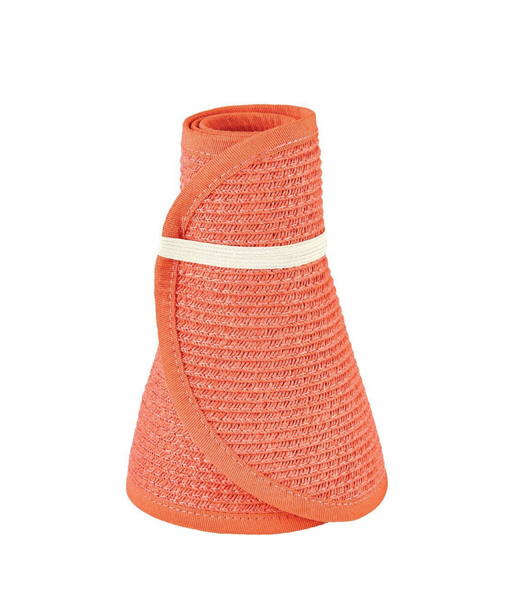 San Diego Hat Company Signature Women's Ultrabraid Large Brim Visor - Orange