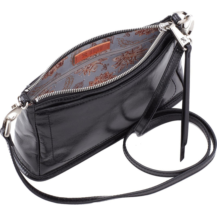 Hobo Cadence Convertible Crossbody - Black Polished Leather