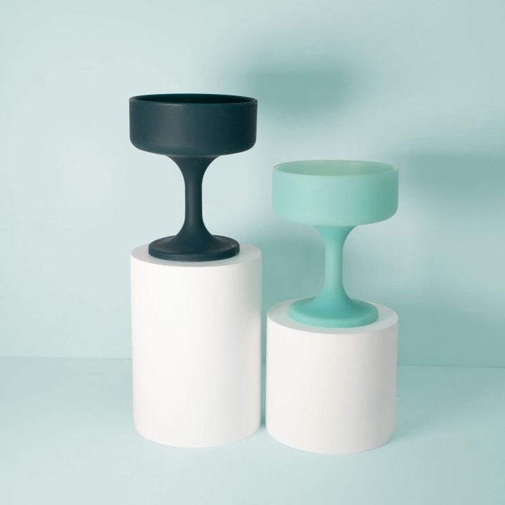 porter green Swepp Silicone Silicone Unbreakable Cocktail Glasses (2) - Mist + Ink