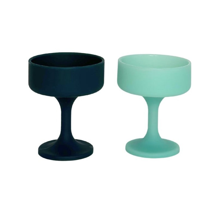 porter green Swepp Silicone Silicone Unbreakable Cocktail Glasses (2) - Mist + Ink