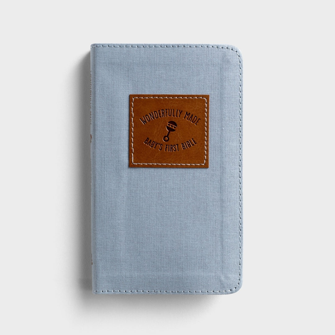 Wonderfully Made: Baby Boy's First Bible - Blue