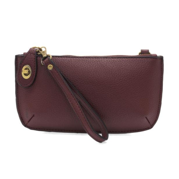 Joy Susan Mini Crossbody Wristlet Clutch - Deep Crimson
