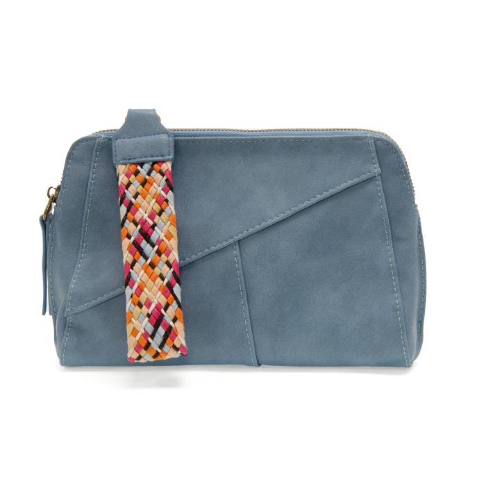 Joy Susan Gigi Crossbody with Woven Wrist Strap - Bluebird