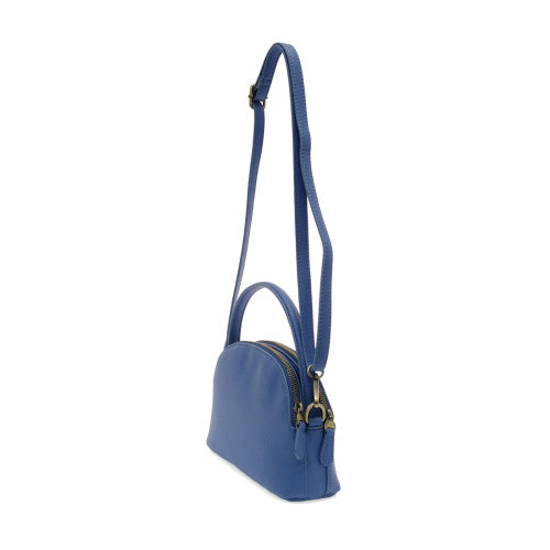 Joy Susan Larissa Double Zip Dome Crossbody - Periwinkle