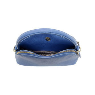 Joy Susan Larissa Double Zip Dome Crossbody - Periwinkle