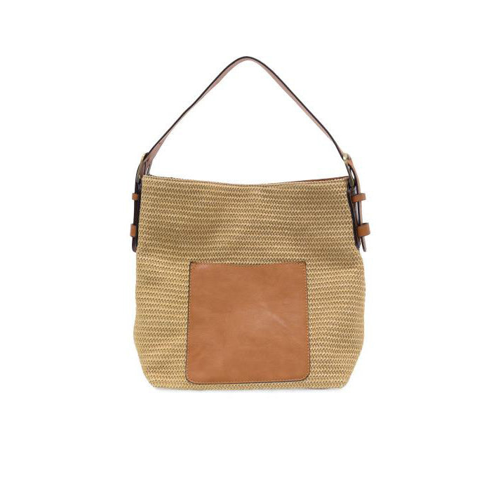 Joy Susan Topzip Hobo - Natural Straw