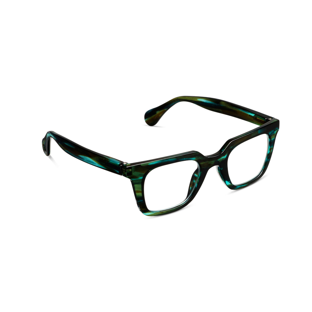 Peepers Page Glasses - Teal Horn