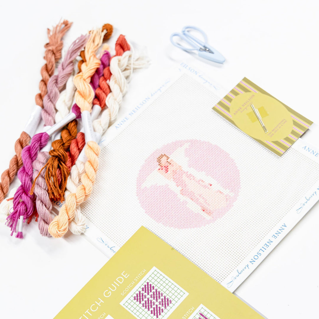 Anne Neilson Home Pink Angel Beginner Needlepoint Kit