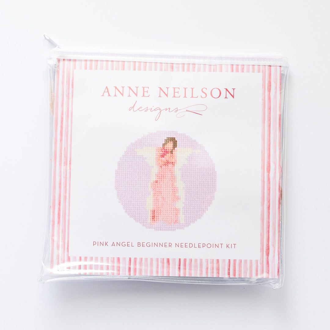 Anne Neilson Home Pink Angel Beginner Needlepoint Kit