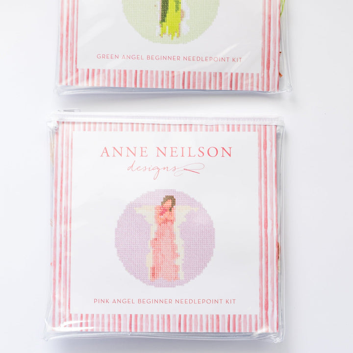 Anne Neilson Home Pink Angel Beginner Needlepoint Kit