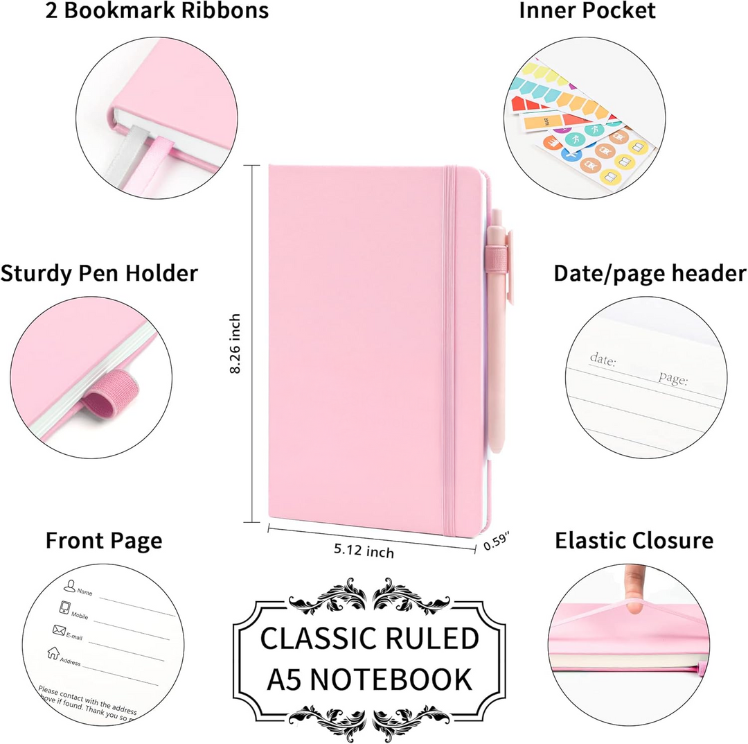 Pink Journal with Pen