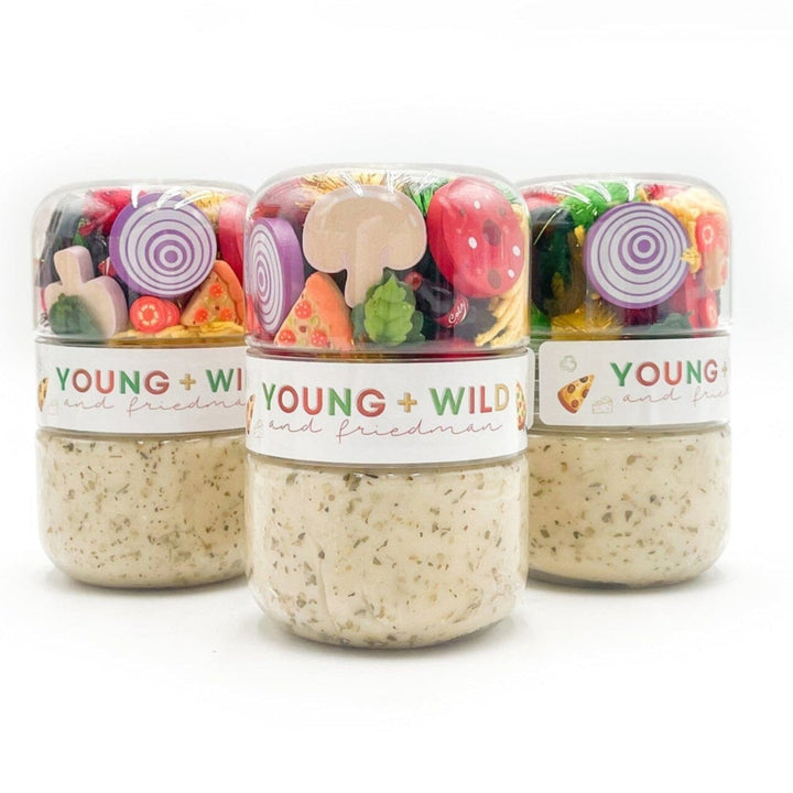 Young + Wild and Friedman Grab & Go Dough Jar - Pizza - WS