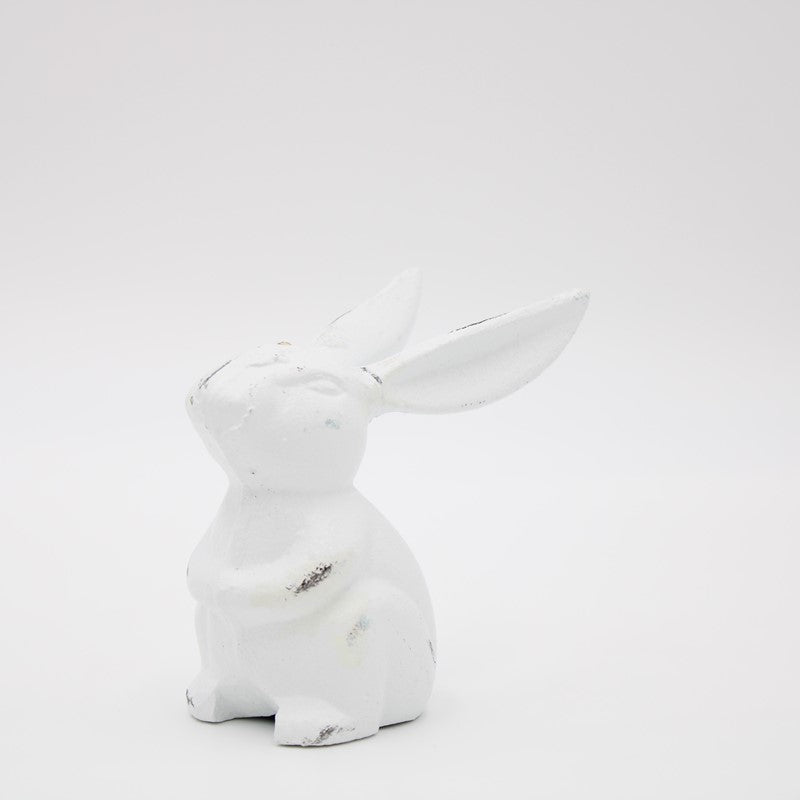 Trade Cie Cast Iron Rabbit - White