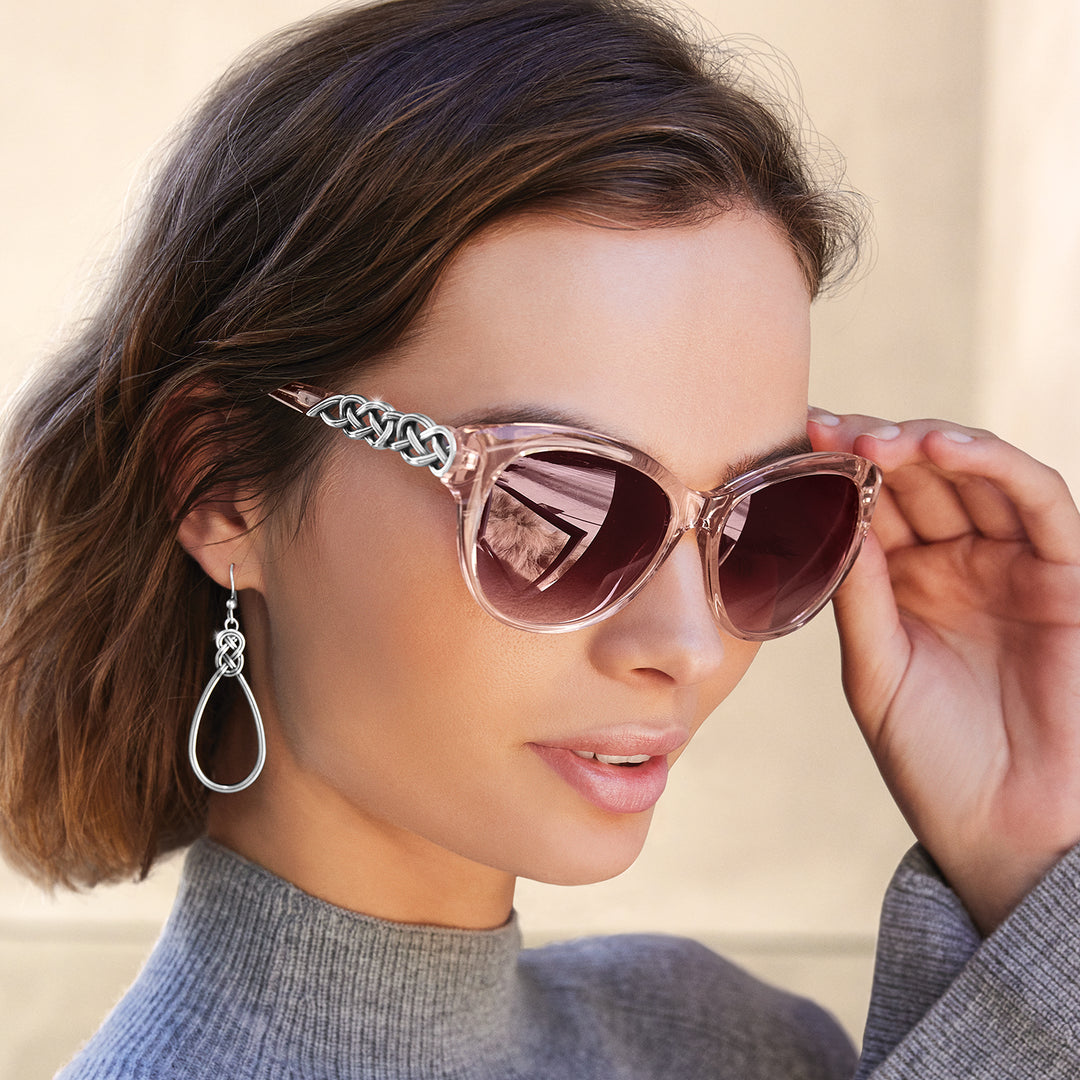 Brighton Interlok Braid Sunglasses - Rosewater