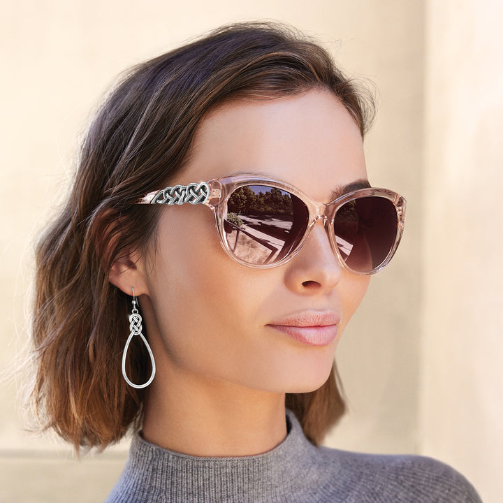 Brighton Interlok Braid Sunglasses - Rosewater
