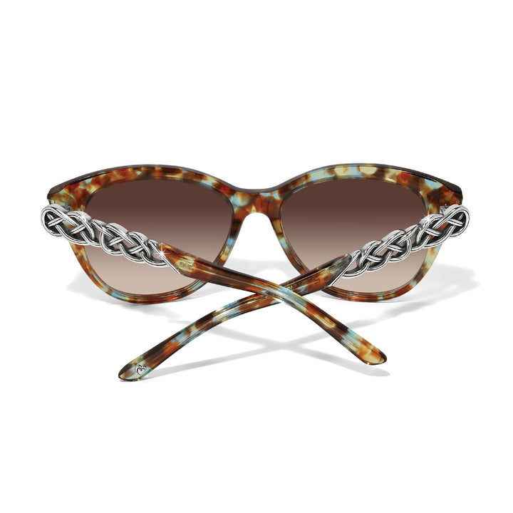 Brighton Interlok Braid Sunglasses - Blue Havana