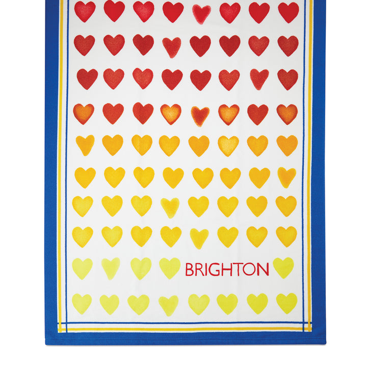 Brighton Ombre Heart Beach Towel