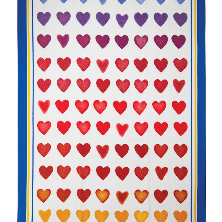 Brighton Ombre Heart Beach Towel