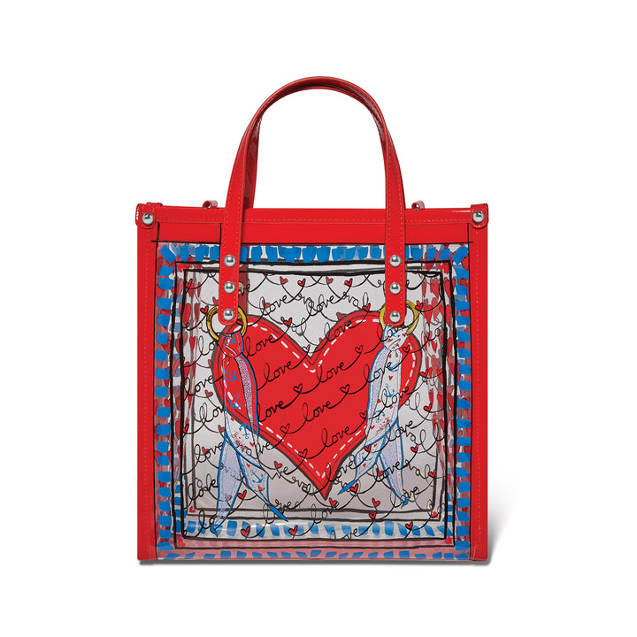 Brighton Striped Loved Vinyl Tote