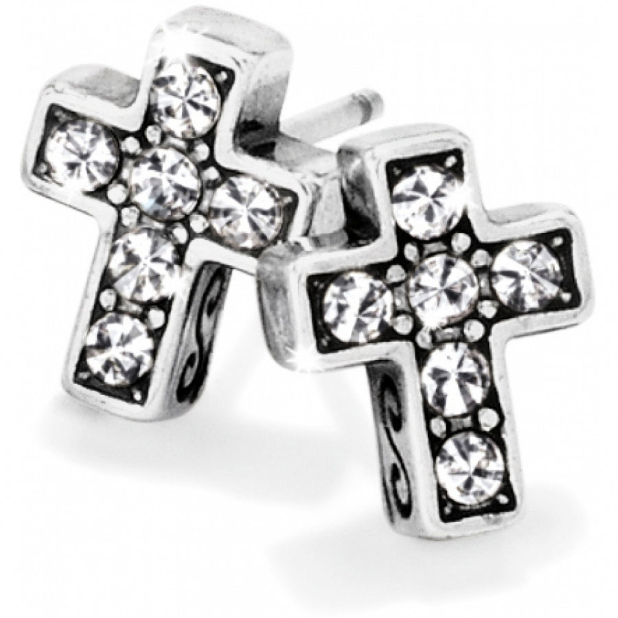 Brighton Starry Night Cross Mini Post Earrings Gift Box