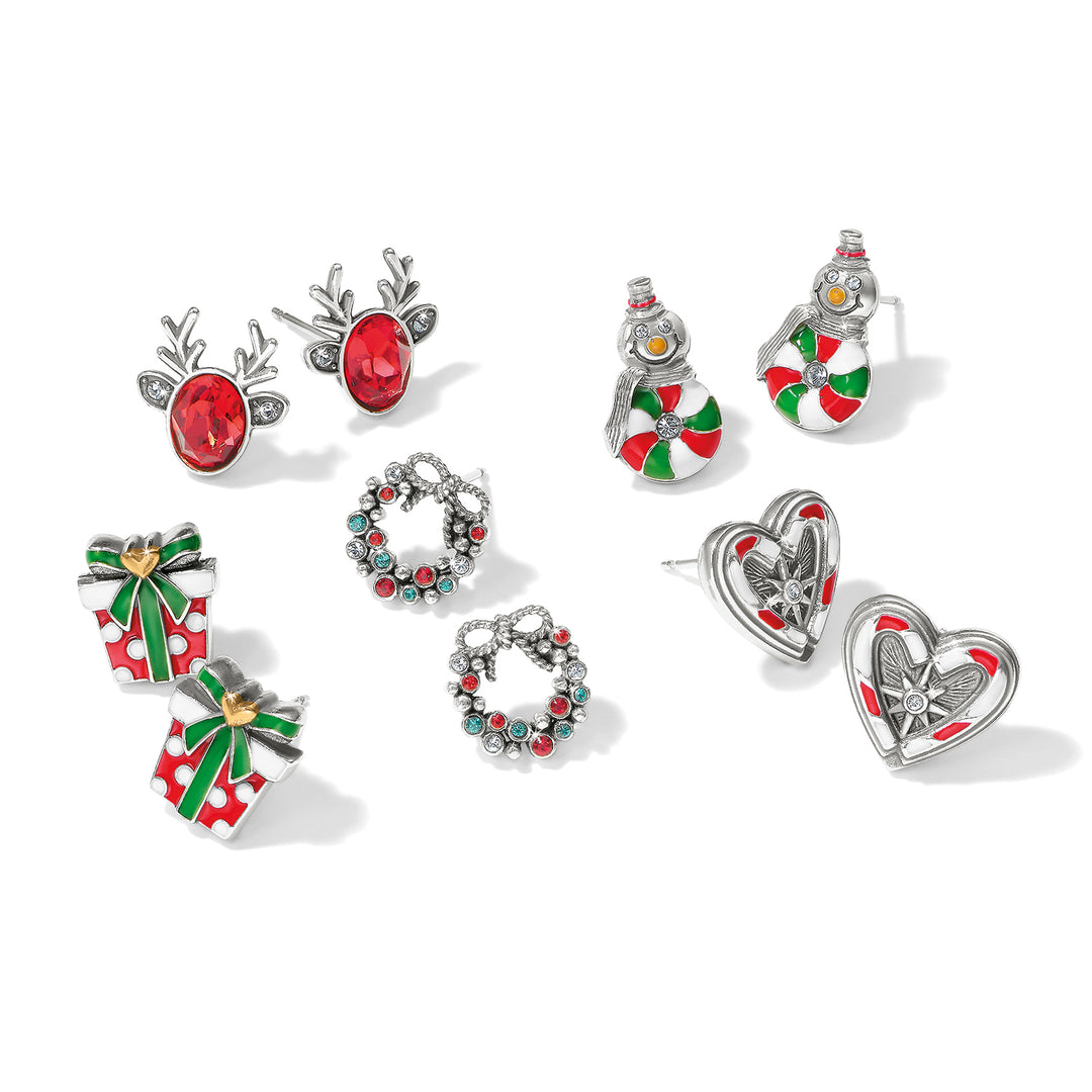 Brighton Reindeer Glitz Mini Post Earrings - Red